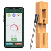 AGSIVO Bluetooth Draadloze Vlees Thermometer, 165ft Bereik Digitale Thermometer met Alarm voor Grillen, BBQ en Keukenkoken