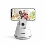 SriHome SH006 Tête panoramique de rotation à 360 degrés Bluetooth avec suivi automatique du visage et des objets avec support pour téléphone