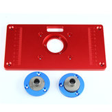 Placa vermelha multifuncional da inserção da tabela do router da liga de alumínio para a máquina de gravura do Woodworking