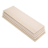 310x100mm 5Pcs Balsa Wood Sheet 7 Thickness Light Wooden Plate for DIY Airplane Boat House Ship Model