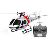 XK K123 6CH Bezszczotkowy Model RC As350 Skala Helikopter BNF/RTF Tryb 2