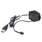 Controlador de inversor USB para LED El Wire Glow flexível de 1 a 10 metros, DC5V