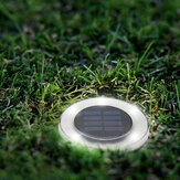 Güneş Enerjili 8 LED Gömülü Lamba Yuvarlak Yeraltı Işığı Su Geçirmez Açık Alan Yaya Yolu Bahçe Bahçe Çim