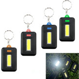 Mini Portable COB LED Work Light Inspection Battery Powered Key Chain Tent Pocket Lamp