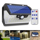 55 LED Solar Motion Sensor Light 3 Modes Outdoor Security Wall Lamp USB Charging