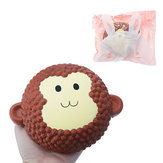 Squishy Monkey Cake 15cm Kokulu Yavaş Yükselen Orijinal Ambalaj Koleksiyonu Hediye Dekoru 