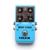 NUX MOD Core Gitarreneffektpedal 8 Modulationseffekte Chorus Flanger Phaser Rotary Pan U-Vibe und Vibrato True Bypass Tone Lock