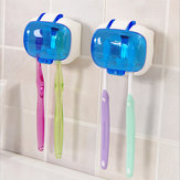 Esterilizador de escova de dentes montado na parede com lâmpada UV, caixa de armazenamento de esterilização anti-bactérias, ultravioleta