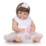 NPK 22inch Reborn Baby Doll Realistic Lifelike Girl Doll Vinyl Play House Toy