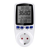 Wattmètre numérique AC 220V Compteur de consommation d'énergie électrique Puissance Kilowatt Wattage Compteur d'électricité avec prise EU