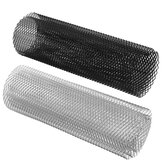 Red de malla de rejilla de parachoques de coche de aluminio de 100x33 cm y 10x5 mm de ventilación