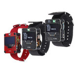 DSTIKE Red / Black Deauther Wristband / Deauther Watch NodeMCU ESP8266 Placa de desenvolvimento WiFi programável