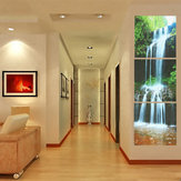 3 cascade grande chute d'eau encadrée impression peinture toile mur image art décorer salon