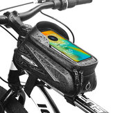 Bicicletta Borsa Telaio 1.5L Tubo anteriore Bici da ciclismo Supporto per telefono Borsa Supporto per custodia impermeabile per telefono Touchscreen da 7,2 pollici Borsa Accessori
