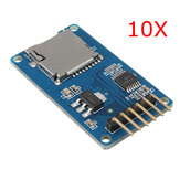 10 darab Micro SD TF kártya memória pajzs modul SPI Micro SD adapterrel