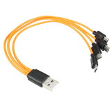 Cable de Carga SORBO Micro USB 4 en 1 5V/2A para Batería Recargable USB