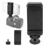 Kamera için Flaş Hot Shoe Vidası Adaptörlü Tripod Montajlı 1/4 inç Telefon Klip Tutucu
