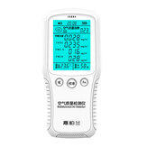 Detector de formaldeído digital 8 em 1 PM2.5 Monitor de qualidade do ar do analisador de gás PM10