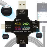 JUWEI Kolorowy tester USB TFT z bluetoothem, typ C PD, cyfrowy woltomierz, amperomierz