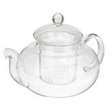 إبريق الشاي الزجاجي 600-1000 مللي وعاء قهوة مع غير القابل للصدأ مصفاة زجاجية من الصلب