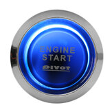 Кнопка запуска двигателя автомобиля Car Auto Engine Start Push Button Switch Ignition Starter Universal Kit с синей светодиодной подсветкой