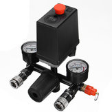 Druckregler für Luftkompressor-Druckschalterventil-Kollektorregler-Manometer mit Schnellanschluss