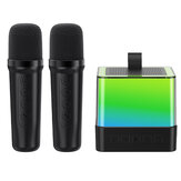 Altoparlante portatile SUNXINPIN bluetooth 5.3 con microfono HiFi Bass Luce LED Supporto per scheda TF AUX Altoparlante portatile per esterni