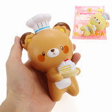 Yumeno Squishy Chocolate Vanilla Bear Licensed 15cm Slow Rising With Packaging Collection Gift