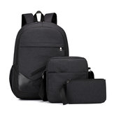 IPRee® 3 darabos készlet Vízálló hátizsák Oxford Iskolatáska Kézitáska Laptop táska Kültéri utazás
