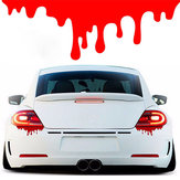 ملصقات قابلة للكشط مضحكة تحاكي قطرات الدم الحمراء على فينيل لزج لتزيين سيارة النافذة الخلفية للسيارة