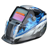 Blue Flame Solar Casco de soldadura para soldadores de oscurecimiento automático Mascara Modo de molienda automático