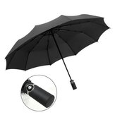 Paraguas plegable completamente automático para exteriores de 10 varillas, cierre automático, apertura automática Impermeable UV Parasol para lluvia