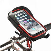 Custodia impermeabile per telefono con schermo touch per manubrio bici, supporto per cellulare per telaio MTB