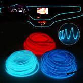 Lâmpada LED de tubo de corda de luz de néon EL para atmosfera de interior de carro, DC12V