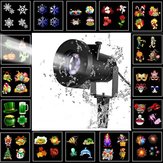 ARILUX® 16 Patterns 8W Remote Christmas Stage Light Projector Waterproof Spotlight Halloween Party
