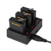 AHDBT-501 1A 3-порты 3 Коннектор USB Батарея Зарядное устройство для GoPro Героя 7 6 5 камера 