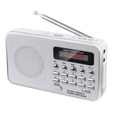 5V 充電式ポータブルLCDデジタルFMラジオUSB SD TF Mp3スピーカーミュージックプレーヤー