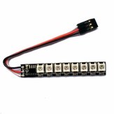 5V Colorful Highlight Night LED Strip Switch Ten Mode Remote Control with Receiver for RC Drone FPV Racing