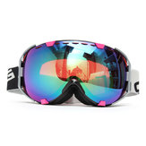 Motorsiklet Snowboard Kayak Gözlükleri Unisex Küresel Anti-Buhar Çift Lensli Dış Mekan Gözlükleri