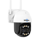 Hiseeu 4MP+4MP Çift Lens Wifi PTZ IP Kamera 2.8+12mm 8X Yakınlaştırma CCTV Video İzleme Kamera Renkli Gece Görüş Yapay Zeka İnsan Kamerası