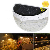 LED Solar Powered Fence Lights Stair Lights Outdoor Waterproof LED Wall Lighting For Deck Steps Patio Walkway Garden