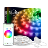 Gosund Smart Light Wifi LED-Streifenlicht RGB, Farbwechsel, dimmbar, Musiksynchronisation, Fernbedienung und Sprachsteuerung, kompatibel mit Alexa und Google Home