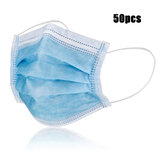 50pcs enfants masques jetables 3 couches anti-poussière brume bouche masque respiratoire