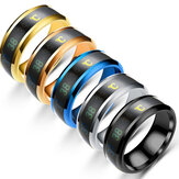 Bakeey Multifunctional Watch Partner Temperature Sense Intelligent Titanium Steel Smart Ring Changing Color Temperature Ring
