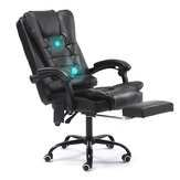 Πολυθρόνα μασάζ Snailhome με ρυθμιζόμενο ύψος περιστρεφόμενη ανασηκώνοντας καρέκλα PU δέρματος Gaming Chair Laptop Desk με υποπόδιο και τσάντα τηλεφώνου.