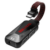 PLEXTONE GS1 3 σε 1 Κάρτα ήχου Type-C έως 3,5 mm Προσαρμογέας 27W Γρήγορη φόρτιση Hi-Res Audio Gaming Κινητά τηλέφωνα Προσαρμογέας φόρτισης κάρτας ήχου