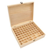 74 rejillas botellas de madera caja contenedor organizador almacenamiento de aceite esencial aromaterapia