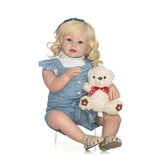 NPK 28 дюймов дошкольная девочка куклы мягкие силиконовые куклы Подарки для детей Воскрешение Bonecas