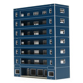 Blauw Plastic Appartement Klaslokaal Scenario Layout Model Speelgoed Voor GUNDAM Building