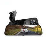 10 İnç 1080P Dokunmatik Ekran Çift Lens Araba Dikiz Aynası DVR Güvenlik Sürüş Kamera 